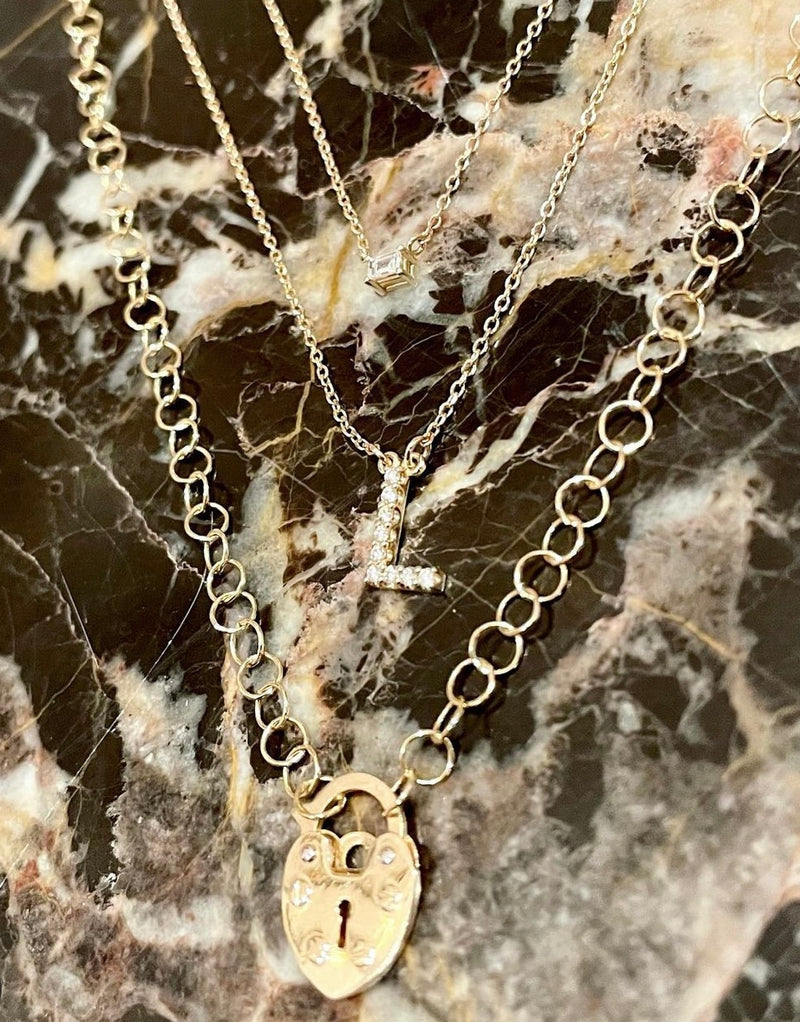 Loveli Diamond Initial Necklace